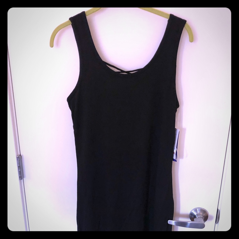 NWT Gaiam Cross Back Jersey Tank Dress - Size S